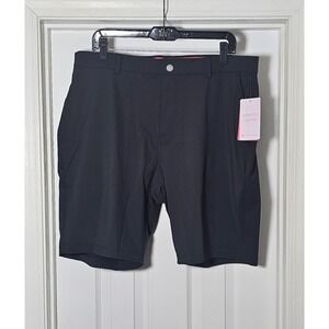 Redvanly Hanover Short Size XL Inseam 9" Stripe Pocket Tuxedo Black